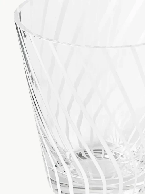 Handgemaakte waterglazen Carson, 4 stuks
