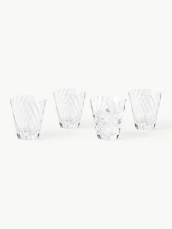 Handgemaakte waterglazen Carson, 4 stuks