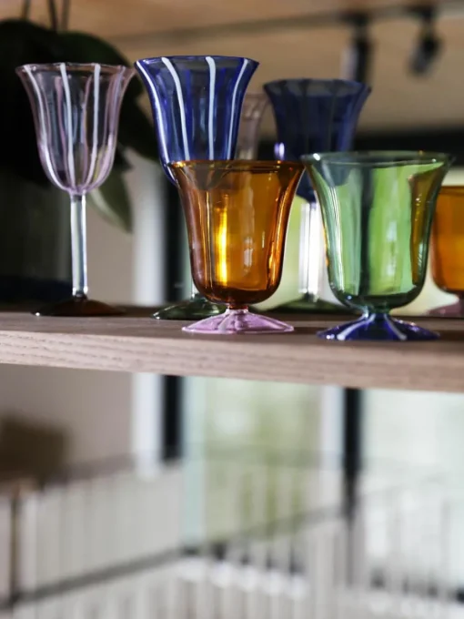 Handgemaakte waterglazen Eve van borosilicaatglas, 2 stuks