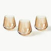 Handgemaakte waxinelichthoudersset Lustre, set van 3