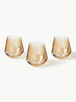 Handgemaakte waxinelichthoudersset Lustre, set van 3