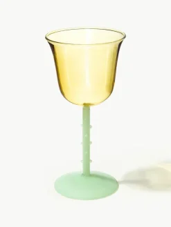 Handgemaakte wijnglazen Dot van borosilicaatglas, 2 stuks
