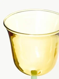 Handgemaakte wijnglazen Dot van borosilicaatglas, 2 stuks
