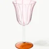 Handgemaakte wijnglazen Eve van borosilicaatglas, 2 stuks