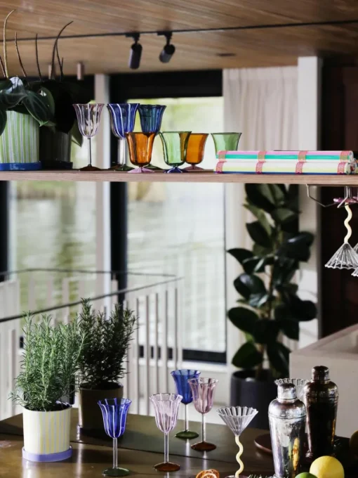 Handgemaakte wijnglazen Eve van borosilicaatglas, 2 stuks