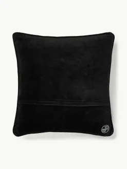 Handgemaakte wollen decoratief kussen Lips Hush