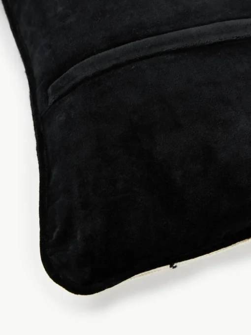 Handgemaakte wollen decoratief kussen Lips Hush