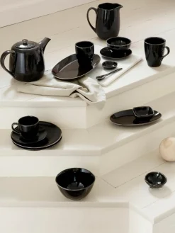 Handgemaakte XL theemokken Nordic Coal, 2 stuks
