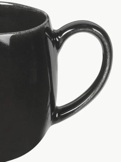 Handgemaakte XL theemokken Nordic Coal, 2 stuks