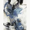 Handgeschilderd canvas print Blue vibes