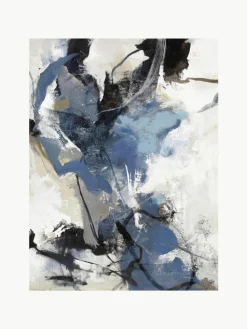 Handgeschilderd canvas print Blue vibes