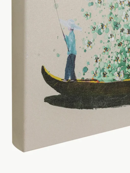 Handgeschilderde canvas print Flower Boat