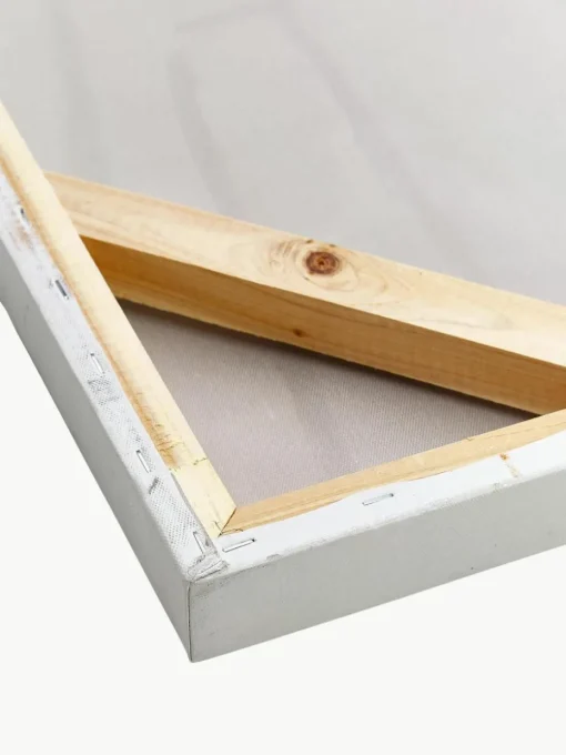 Handgeschilderde canvasdoek Golden Blue I