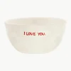 Handgeschilderde schaal I Love You