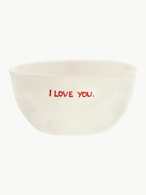 Handgeschilderde schaal I Love You