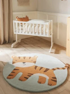 Handgetuft kindervloerkleed Savannah van wol