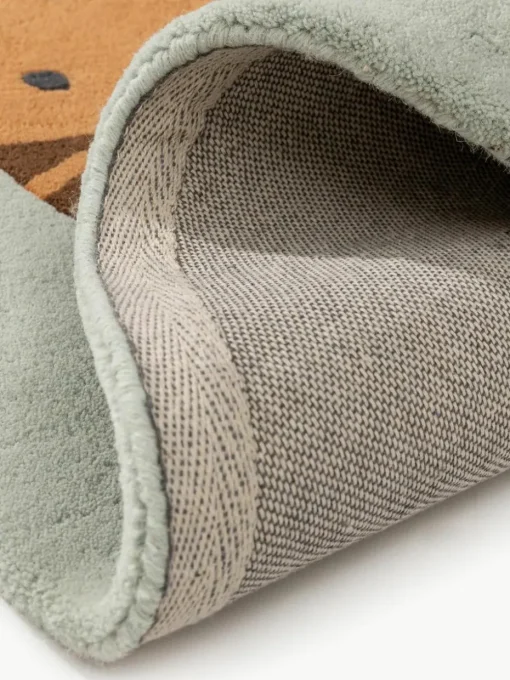 Handgetuft kindervloerkleed Savannah van wol