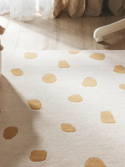 Handgetuft kindervloerkleed Savannah van wol