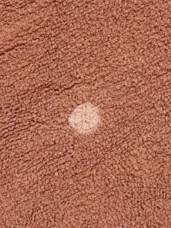Handgetuft rond vloerkleed Dot met hoog-laag effect, wasbaar