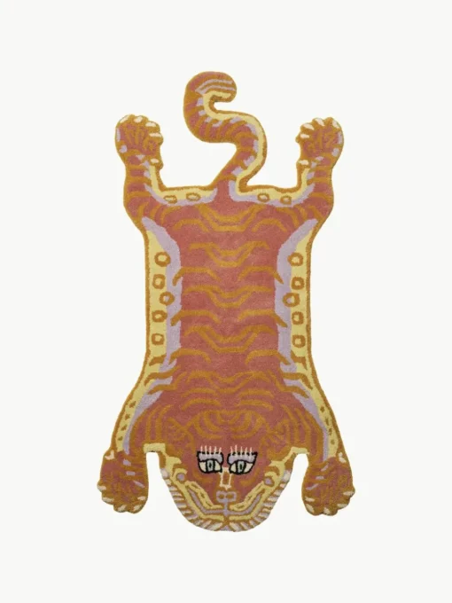 Handgetuft wollen vloerkleed Tigress