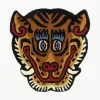 Handgetuft wollen vloerkleed Tiger Face