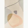 Handgetuft wollen vloerkleed Luke met abstract patroon