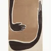 Handgetuft wollen vloerkleed Pose