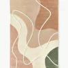 Handgetuft wollen vloerkleed Talitha met abstract patroon