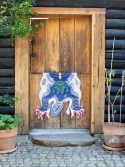 Handgetuft wollen vloerkleed Dragon