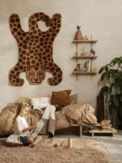Handgetuft wollen vloerkleed Safari