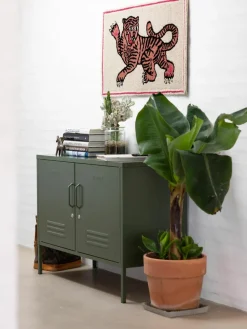 Handgetuft wollen vloerkleed roze Tiger