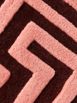 Handgetuft wollen vloerkleed Monty met verhoogd hoog-laag structuur
