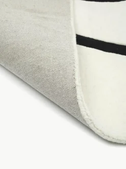 Handgetuft wollen vloerkleed Line met One Line tekening
