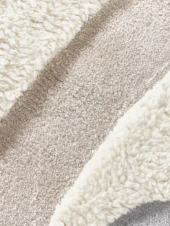 Handgetuft wollen vloerkleed Rosco met hoog-laag structuur