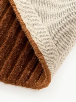 Handgetuft wollen vloerkleed Silas met hoog-laag structuur