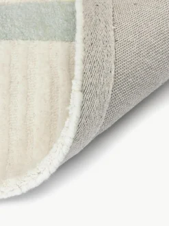Handgetuft wollen vloerkleed Pierre met hoog-laag structuur