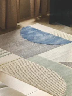 Handgetuft wollen vloerkleed Pierre met hoog-laag structuur