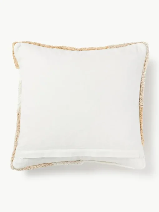 Handgetufte kussenhoes Malu met decoraties
