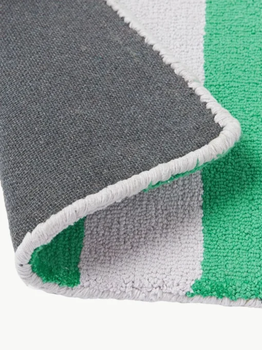 Handgetufte placemats Kio Stripe, 4 stuks