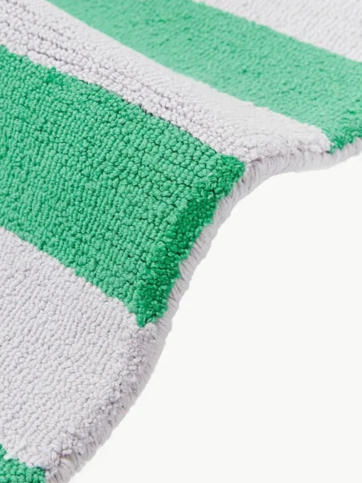 Handgetufte placemats Kio Stripe, 4 stuks