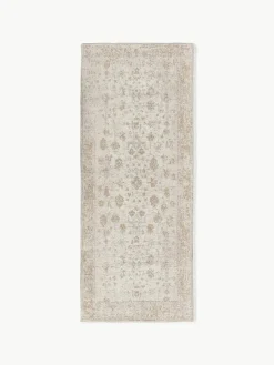 Handgeweven chenille loper Loire
