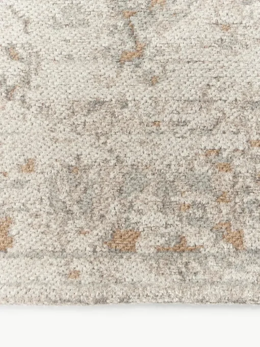 Handgeweven chenille loper Loire