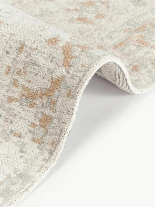 Handgeweven chenille loper Loire