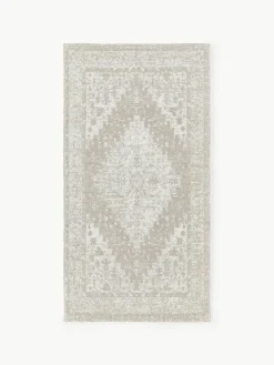 Handgeweven chenille vloerkleed Neapel