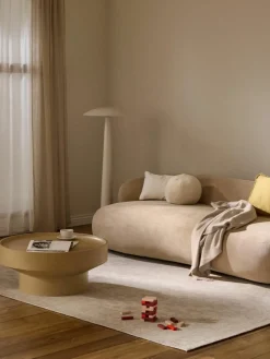 Handgeweven chenille vloerkleed Neapel