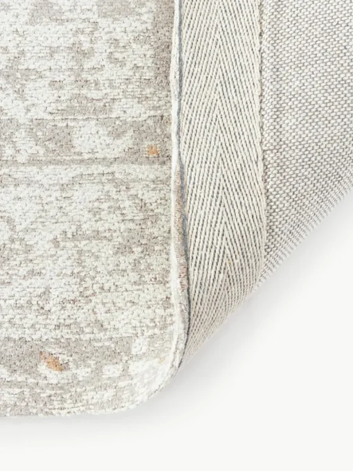 Handgeweven chenille vloerkleed Neapel