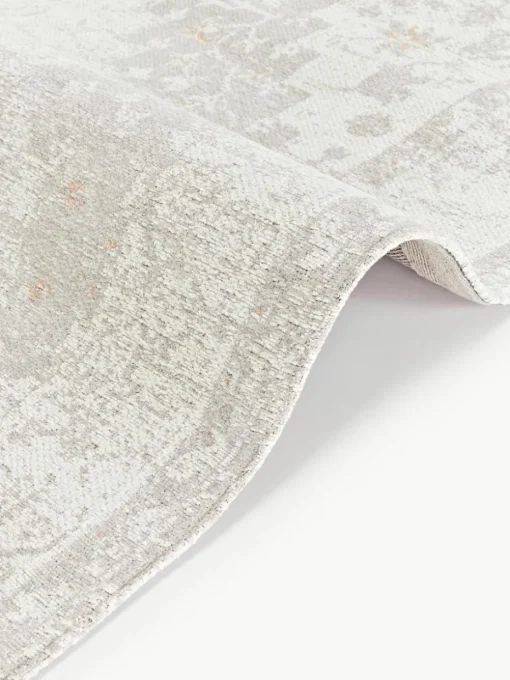 Handgeweven chenille vloerkleed Neapel