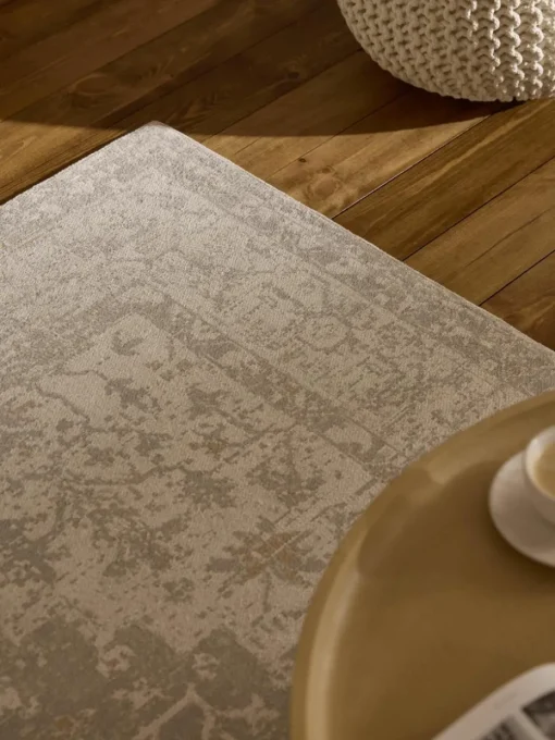 Handgeweven chenille vloerkleed Neapel