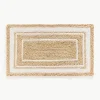 Handgeweven jute deurmat Clover