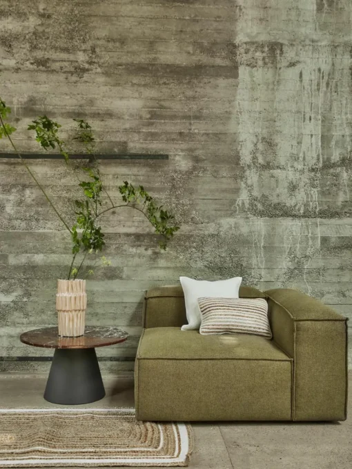 Handgeweven jute deurmat Clover
